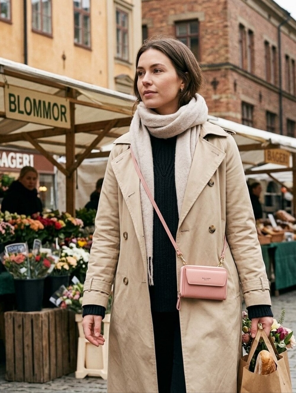 Baellerry Show You Pink-Double Zip Crossbody Wallet.  NWOT. Msrp $30
